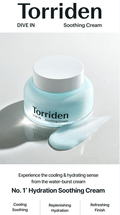 Torriden DIVE-IN Soothing Cream 100ml Double Pack