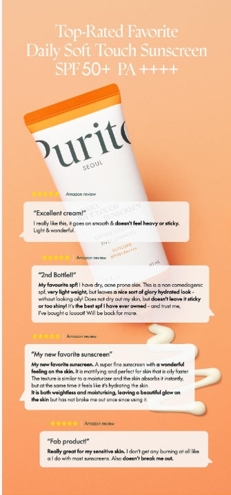 Purito Daily Soft Touch Sunscreen 60ml 1+1