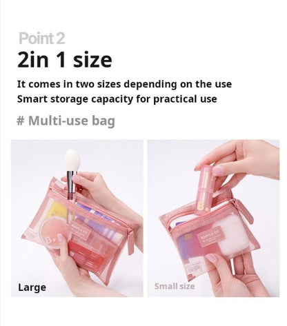 BANILA CO Mesh Pouch (Pink / Magenta / Black)