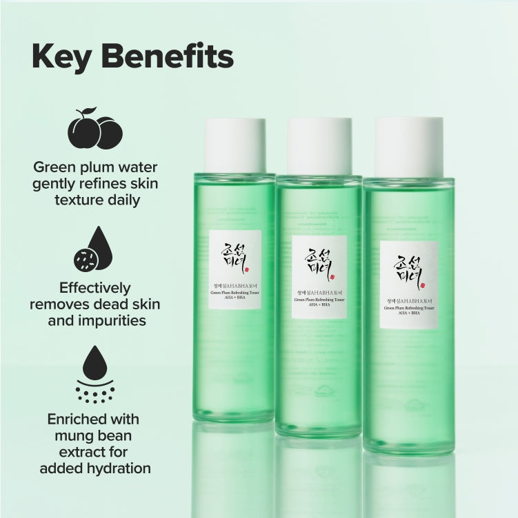 Green Plum Refreshing Toner : AHA + BHA 150ml