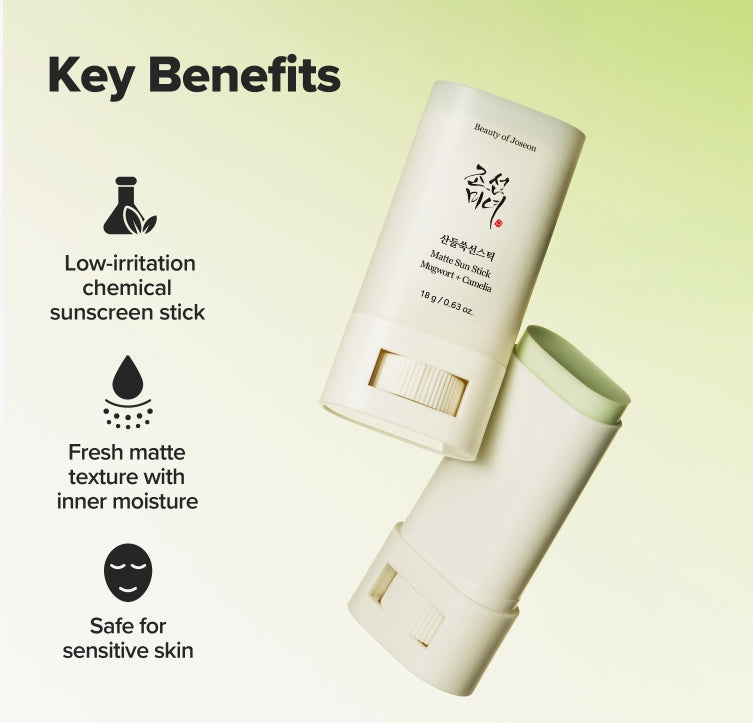 Matte Sun Stick : Mugwort + Camelia SPF50+ PA++++