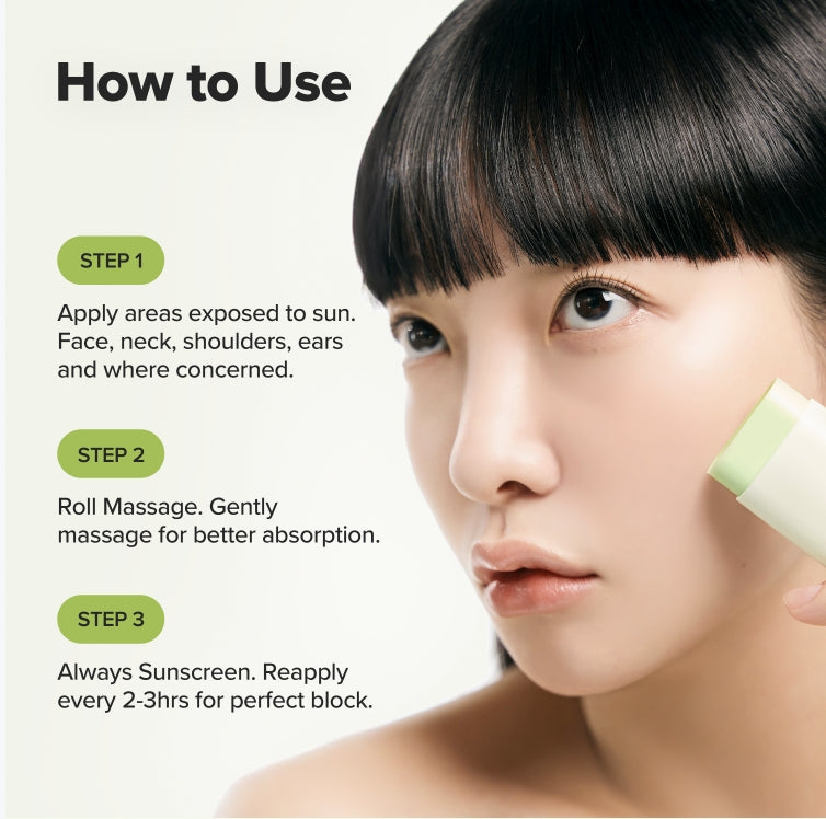 Matte Sun Stick : Mugwort + Camelia SPF50+ PA++++