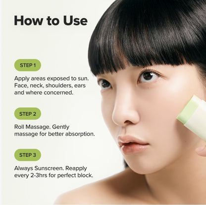 Matte Sun Stick : Mugwort + Camelia SPF50+ PA++++