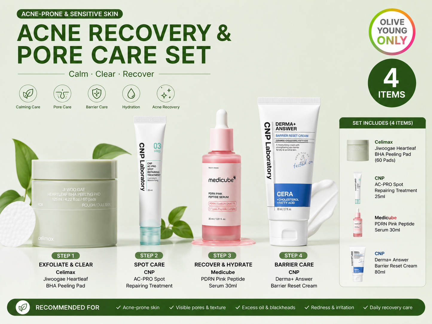 Acne Recovery & Pore Care Set