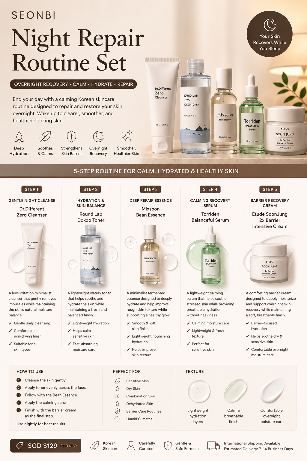 SEONBI Night Repair Routine Set