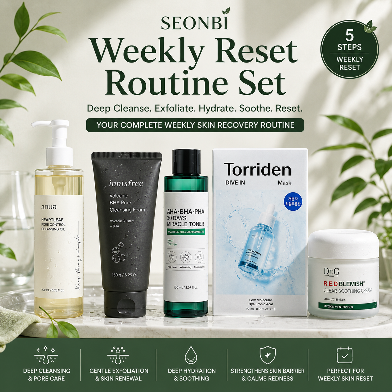 SEONBI Weekly Reset Routine Set