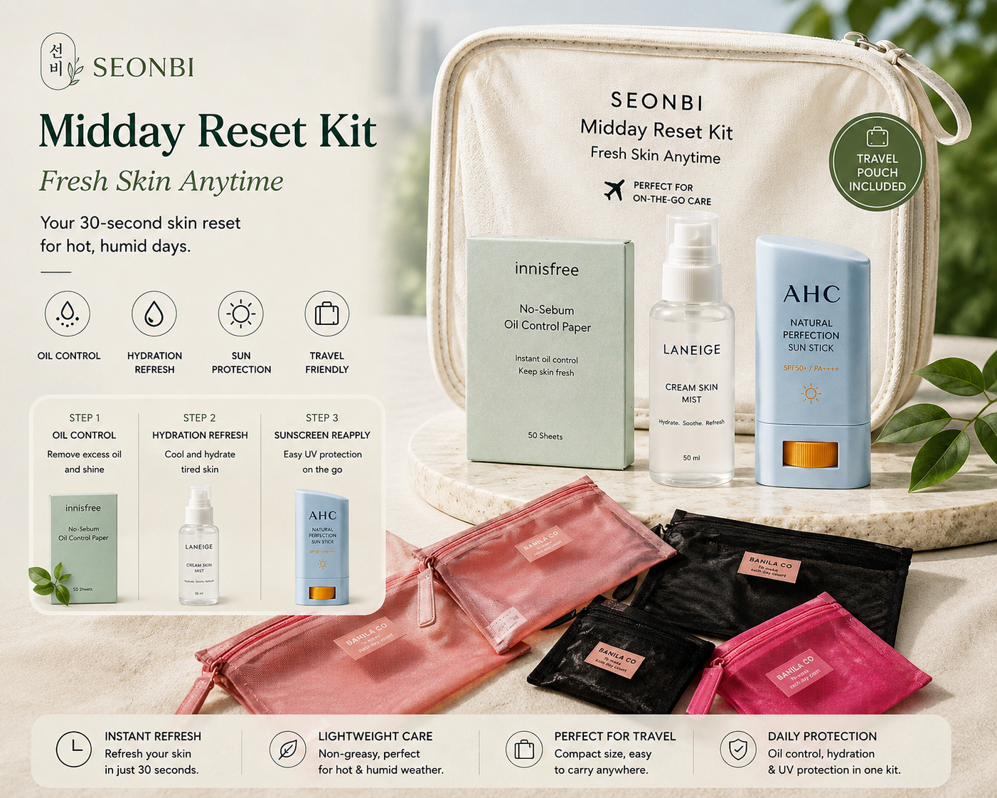Seonbi Midday Reset Kit Set